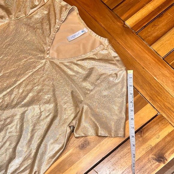 DAZZLE ME CRAZY TOP - GOLD - Picture 5 of 11